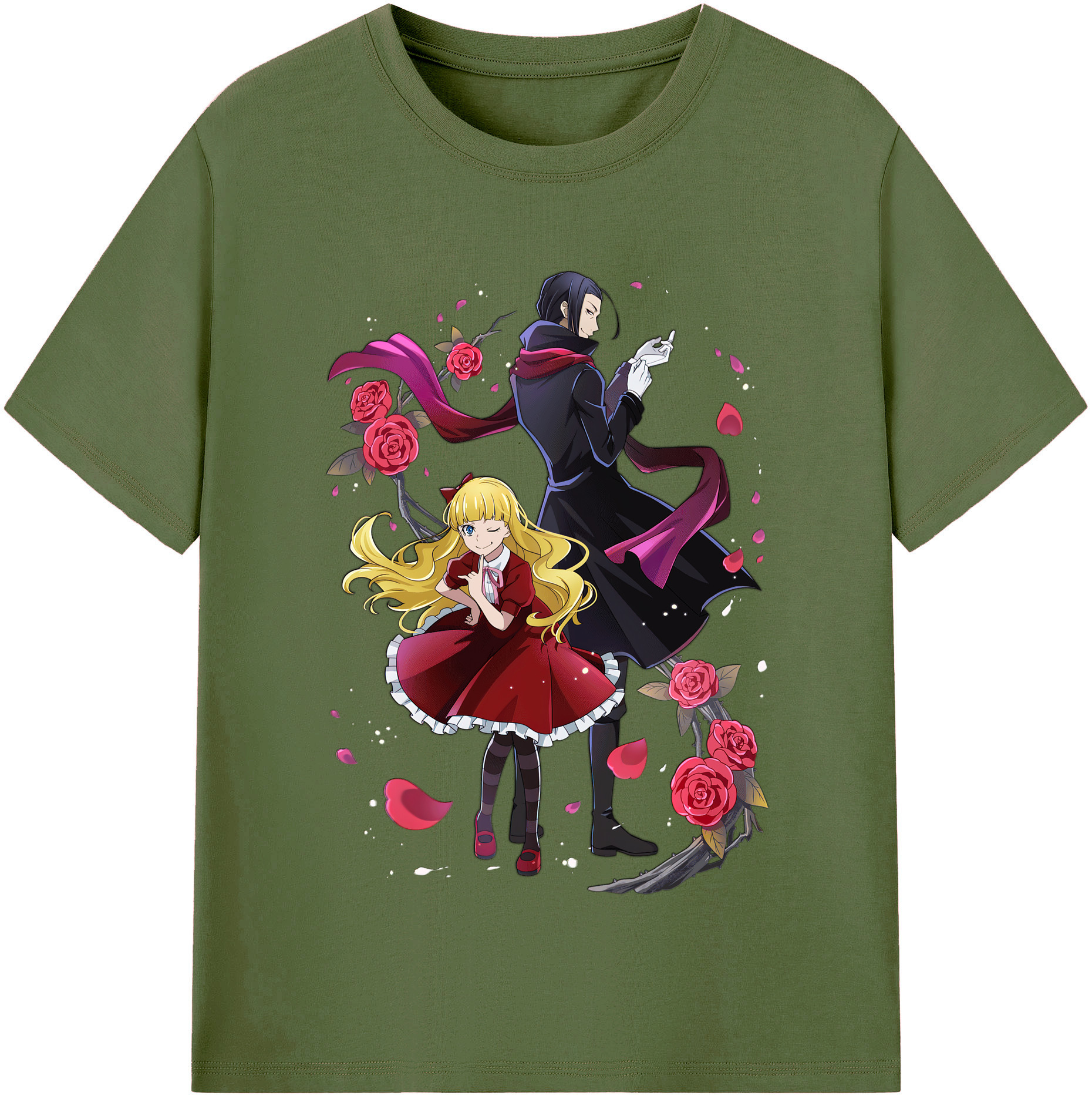 （画像用） 文豪ストレイドッグス Bungo Stray Dogs 綿100％半袖Tシャツ（フロントプリント）
